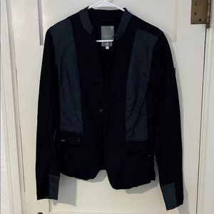 G Star Women L Black and Navy Blazer